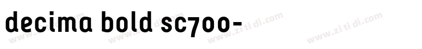 decima bold sc700字体转换
